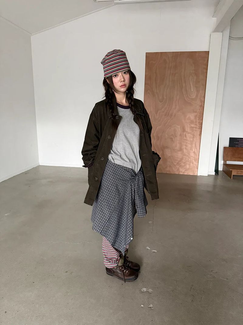  french mood peach jacket 