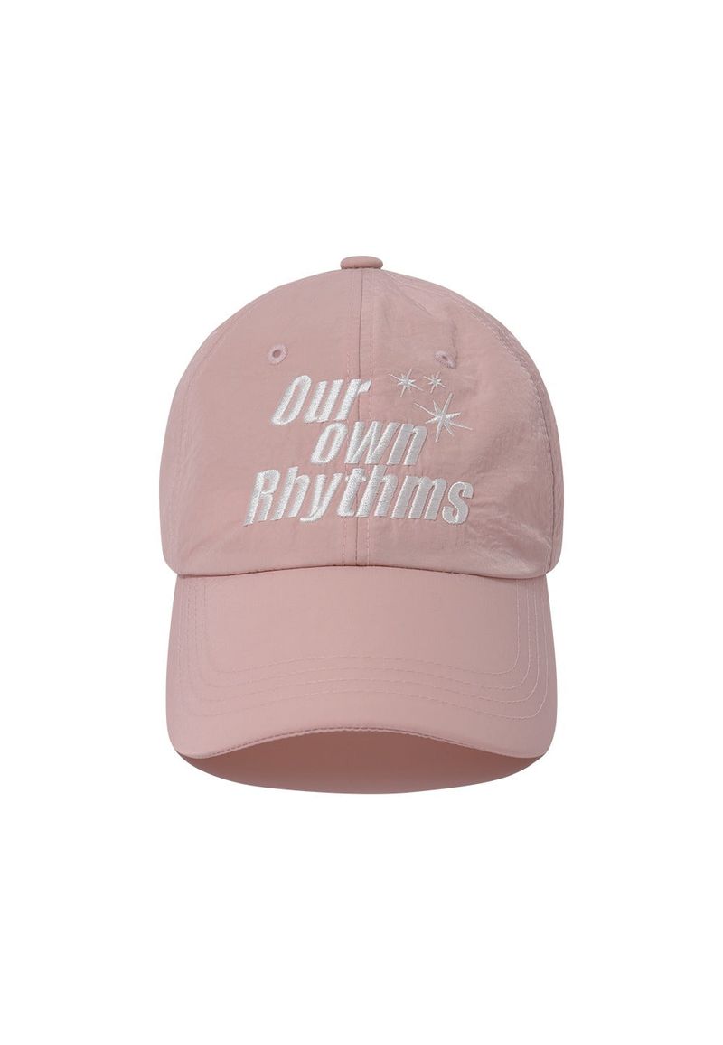 WOOALONG（ウアロン）の「Slogan nylon cap - LIGHT PINK（Hats）」