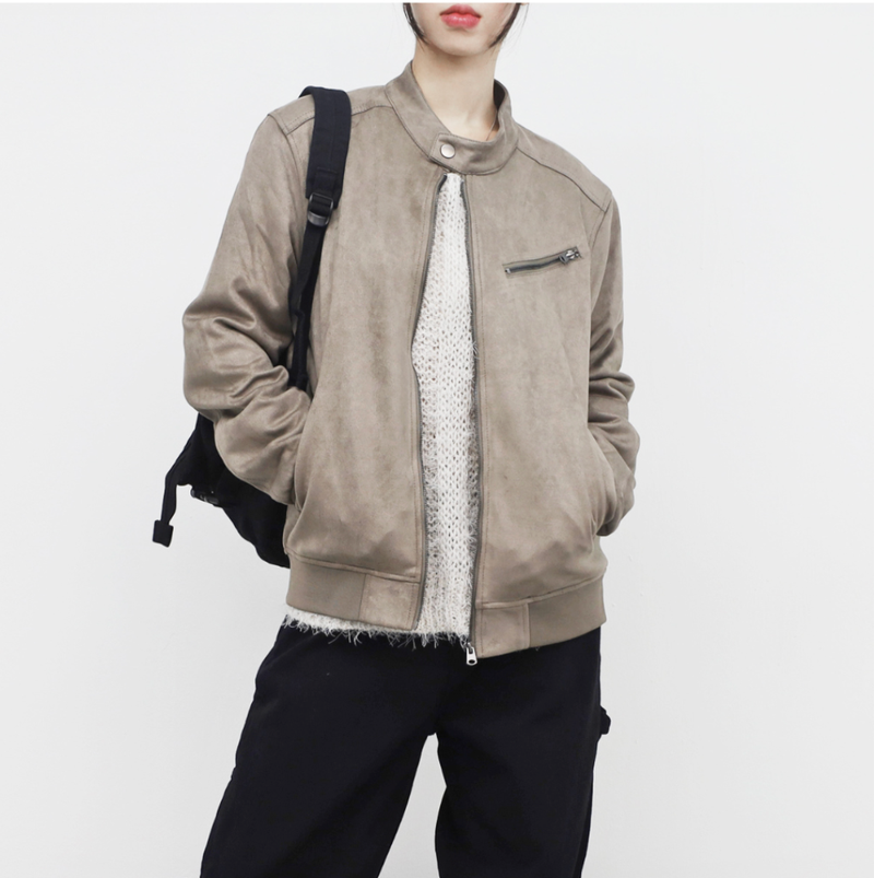 NONCODE（ノンコード）の「(Unisex) Robio China Neck Suede Jacket（Jackets/Outerwear）」