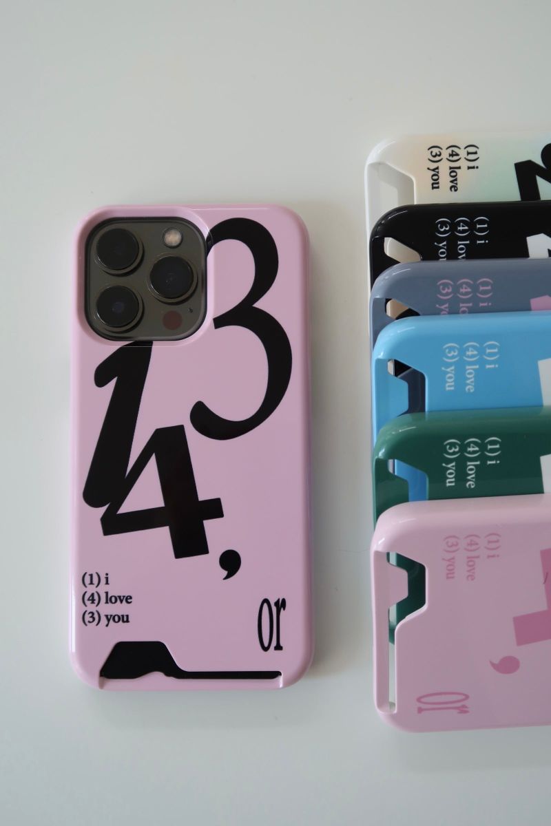 [MADE] 143 card case (pink/black)