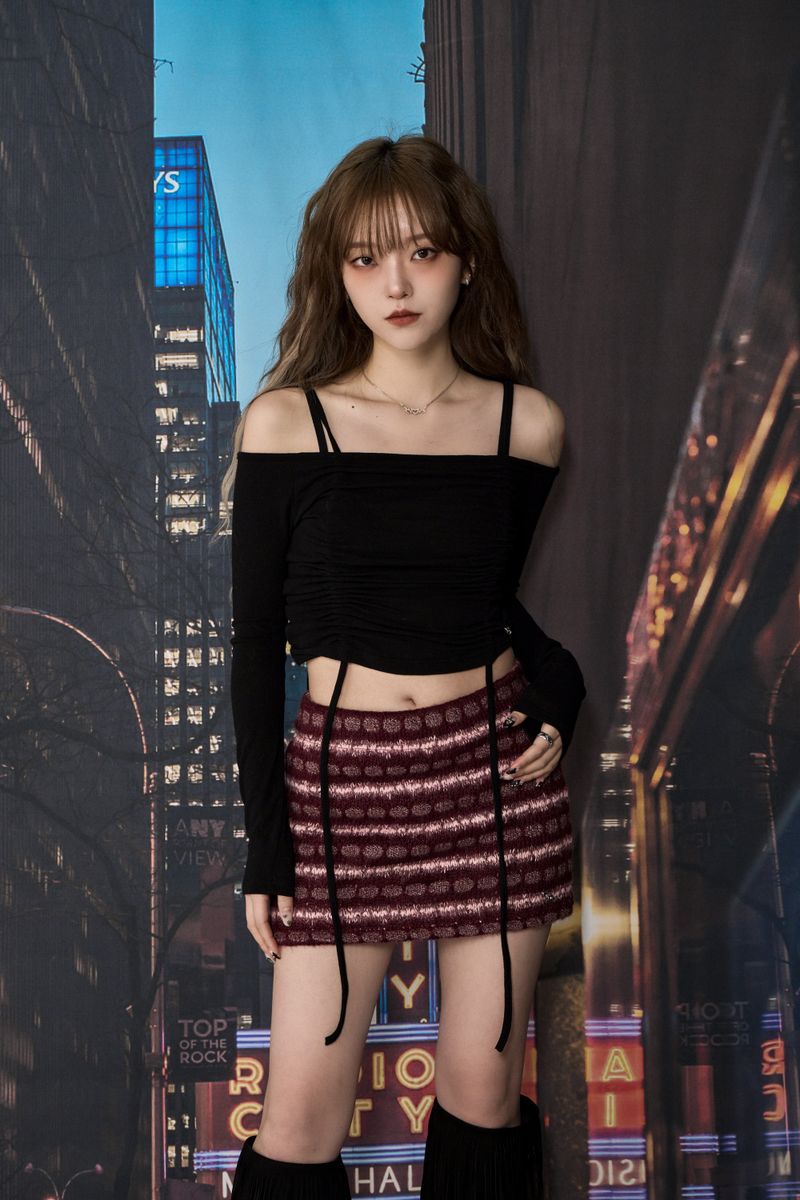 CROCHET KNIT SK (BURGUNDY)
