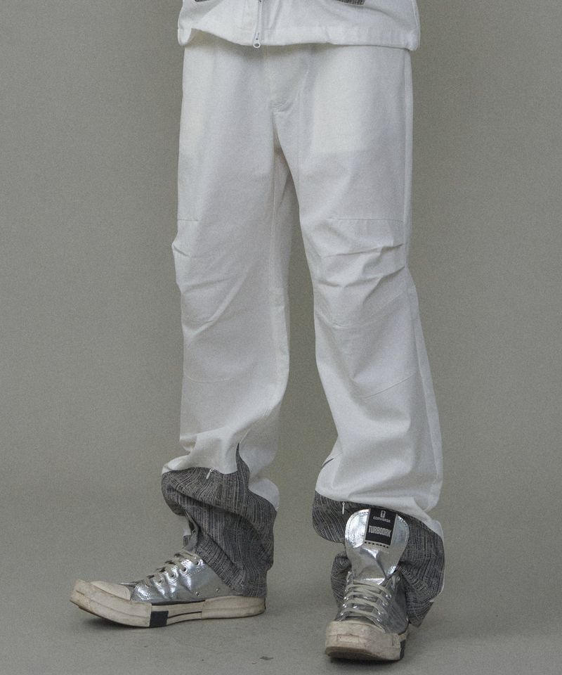 ESSENTIAL 01 PINTUCK PANTS WHITE