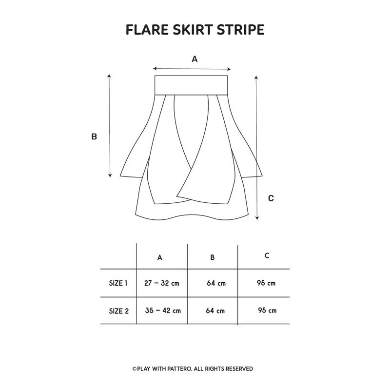 Blueberry Flare Skirt
