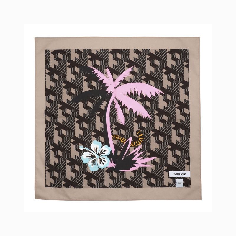 COCONUT TREE PRINTED BANDANA