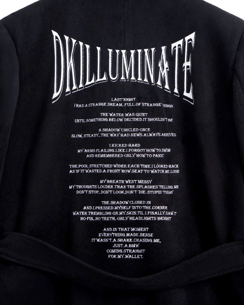 DKILLUMINATE FITTED LONG WOOL COAT