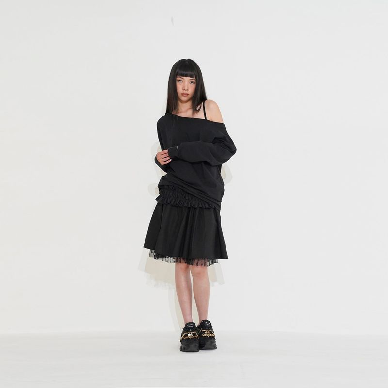 Double midi sha skirt 001