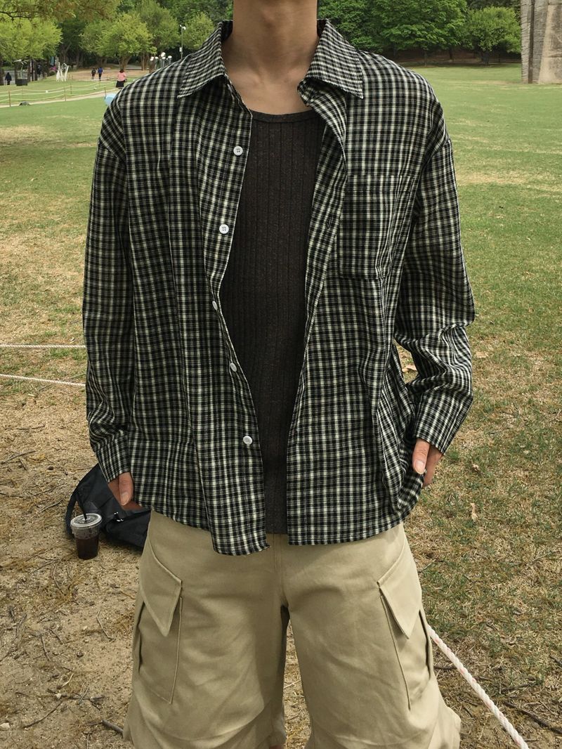 Avec Grunge Check Shirt 2C