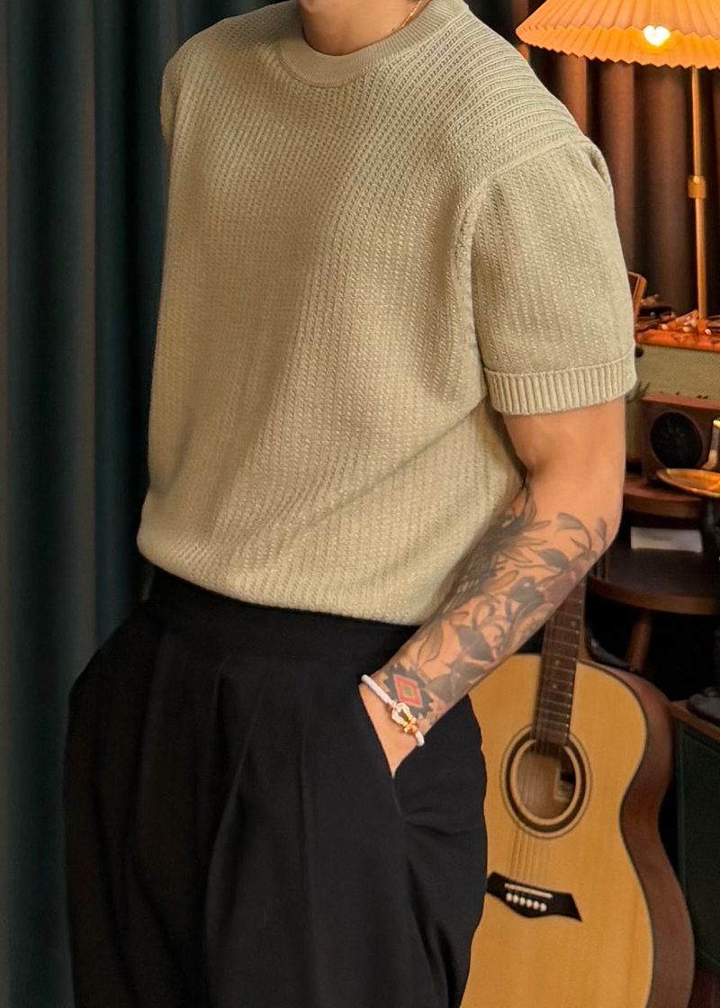 Linen Round Washable Knit 6COLOR