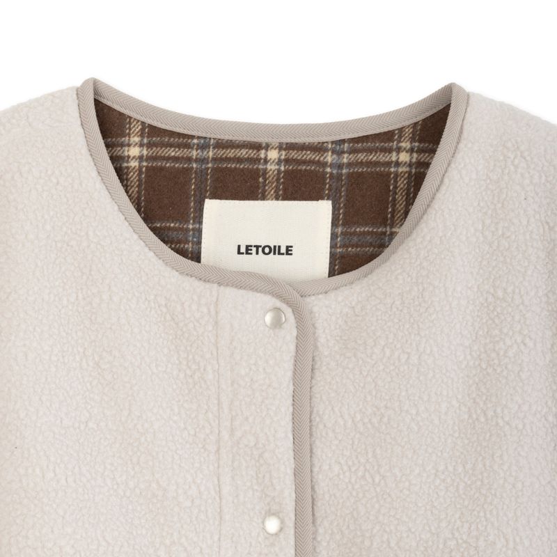 FLEECE REVERSABLE CHECK VEST 