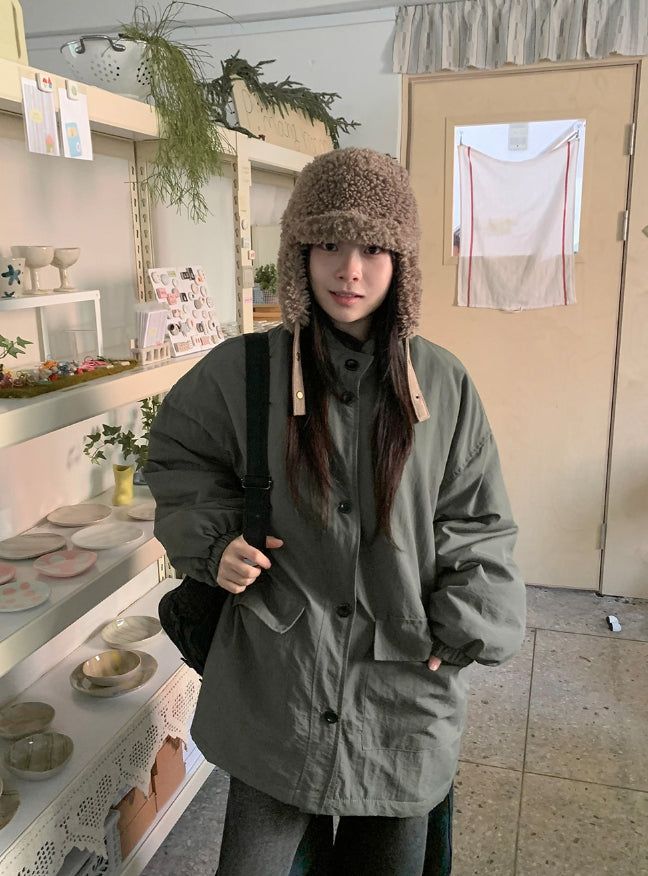 Sobum Reversible Wool Earflap Trooper Hat