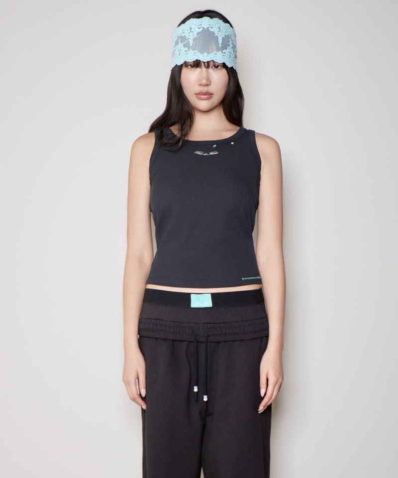 Ribbed Sleeveless Top