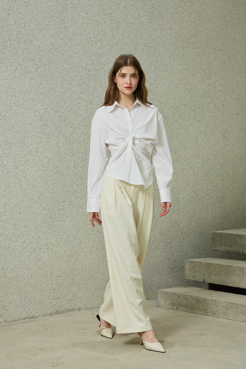 TOMO WIDE SLACKS / IVORY