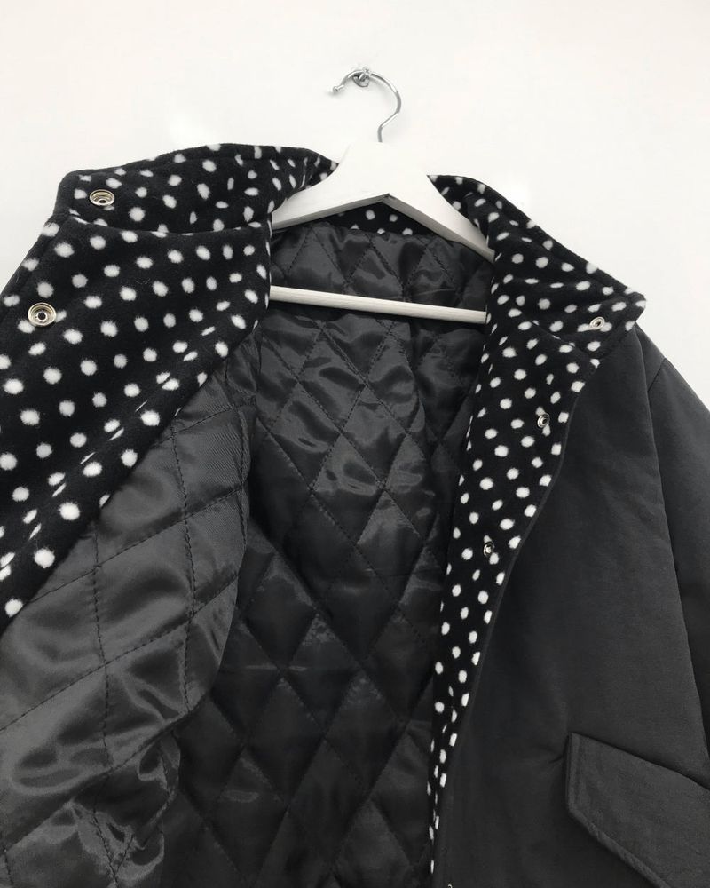 Coco Dot Padded Field Jacket (2color)