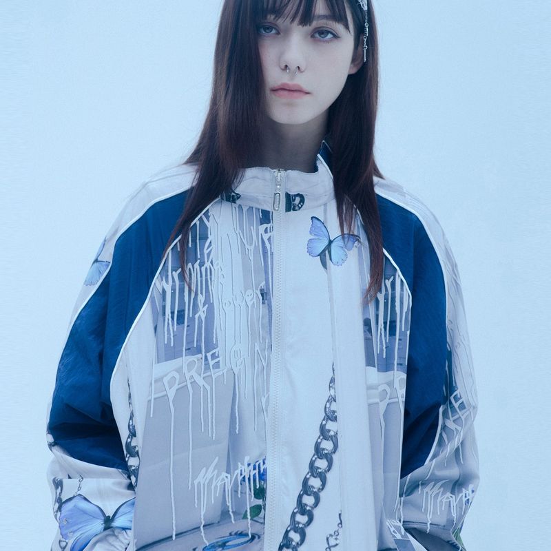 CLUT STUDIO(クラットスタジオ)の「1 3 blue butterfly windbreak(Jackets/Outerwear)」