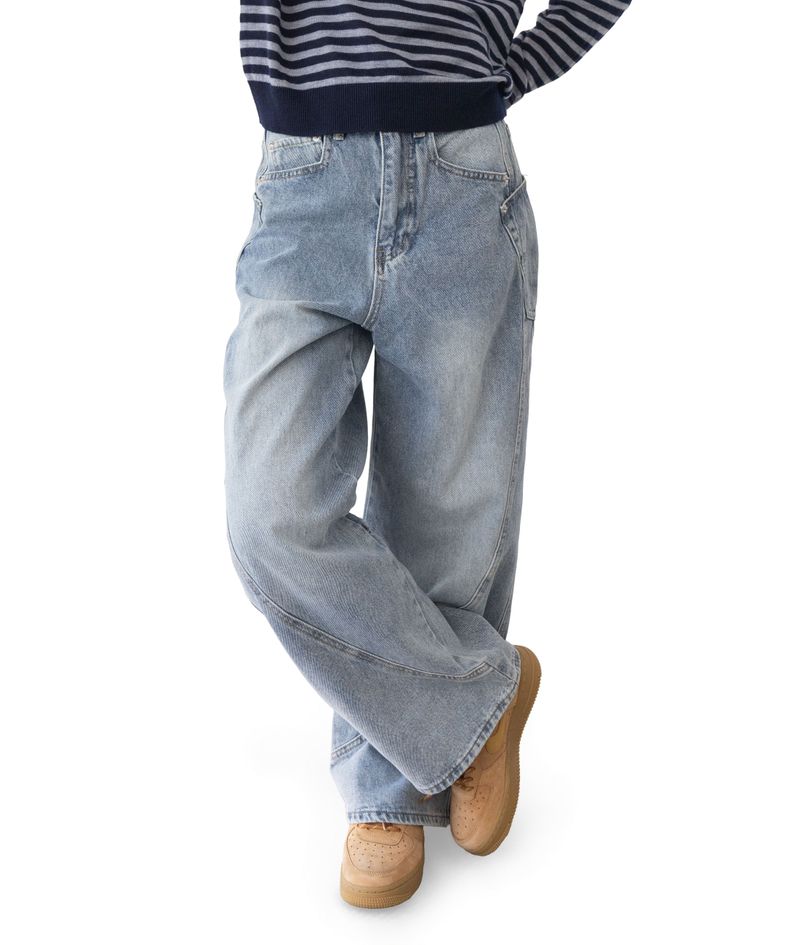 Jeff Big Pocket Washed Curved Jeans