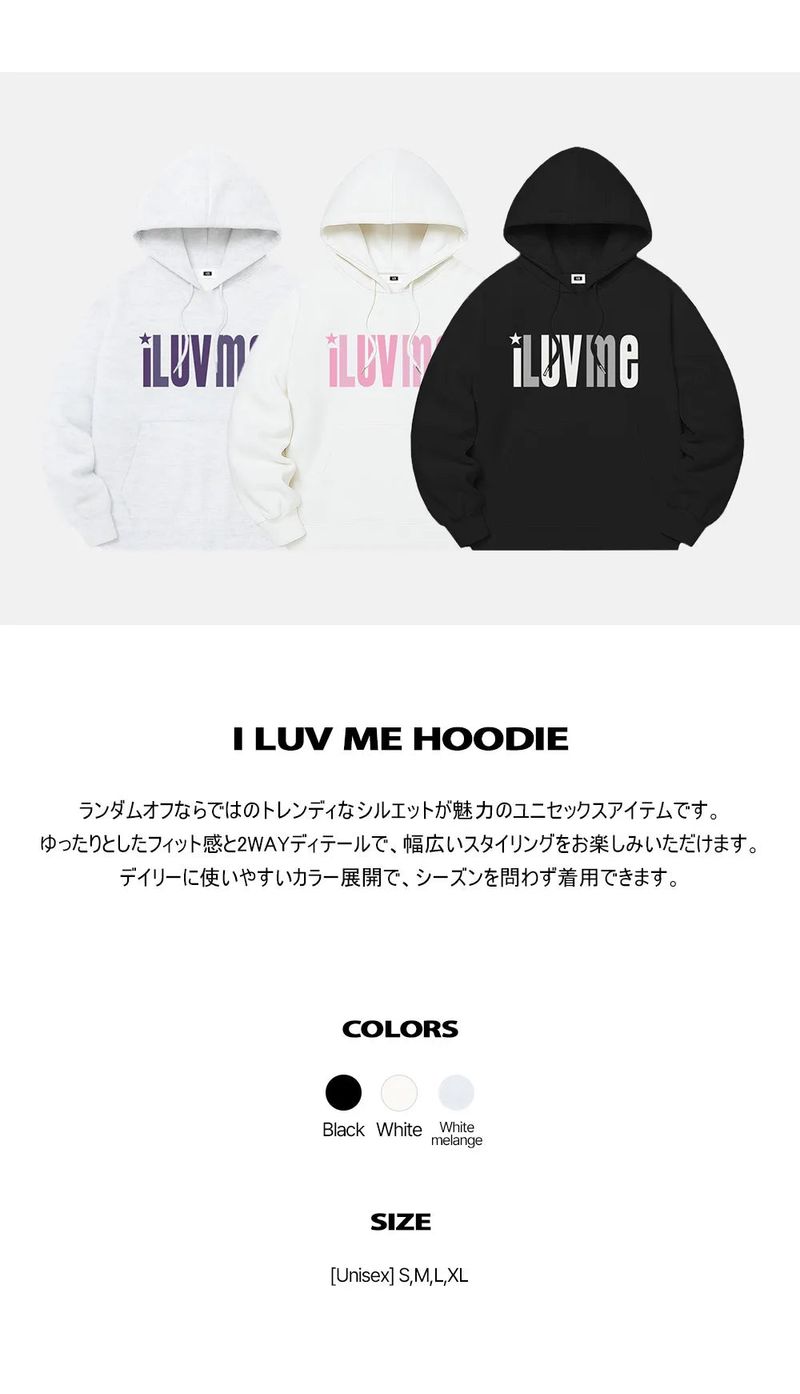 I LUV ME HOODIE (3color)