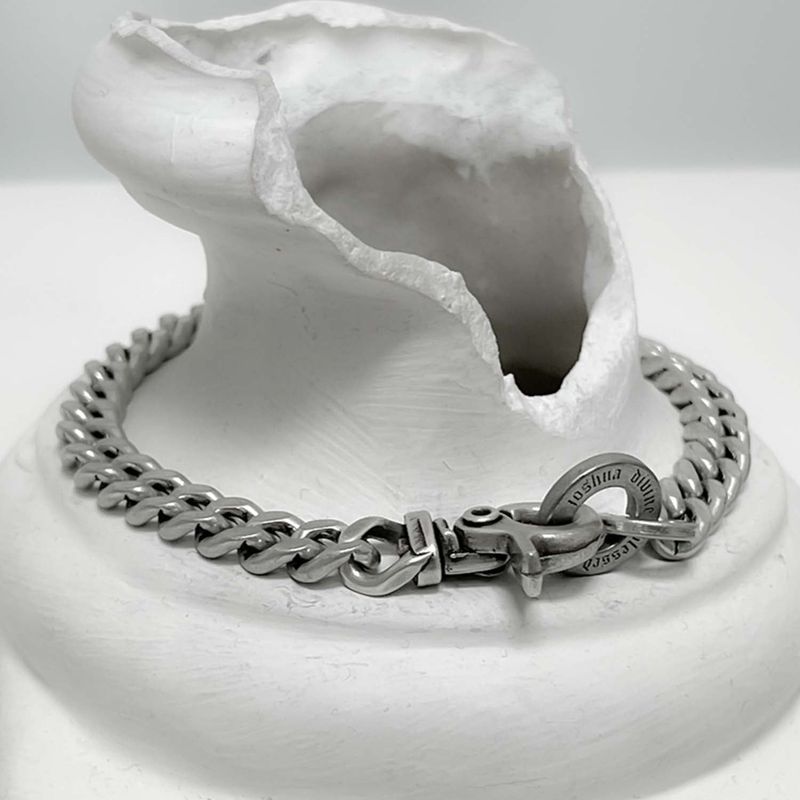 BLESSED BULLET（ブレスドブレット）の「[BLESSEDBULLET]7mm clip classic chain bracelet_vintage silver（Accessories）」