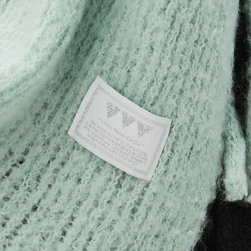 Basic Knit Big muffler_ Mint