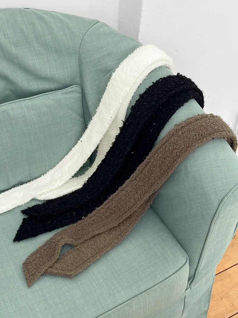 Lendon vintage snow long knit muffler
