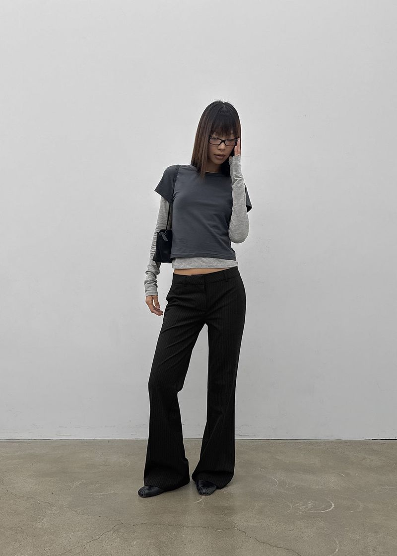 [MADE] Hiku Semi Low-Waist Bootcut Slacks