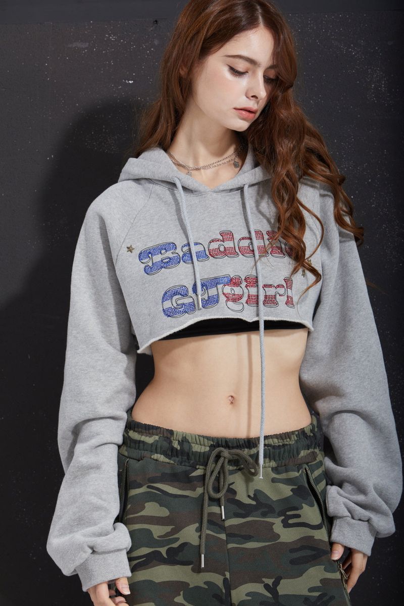 BADDIE CROPPED HOOD