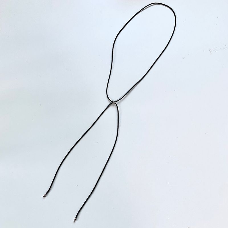 simple knotted string necklace