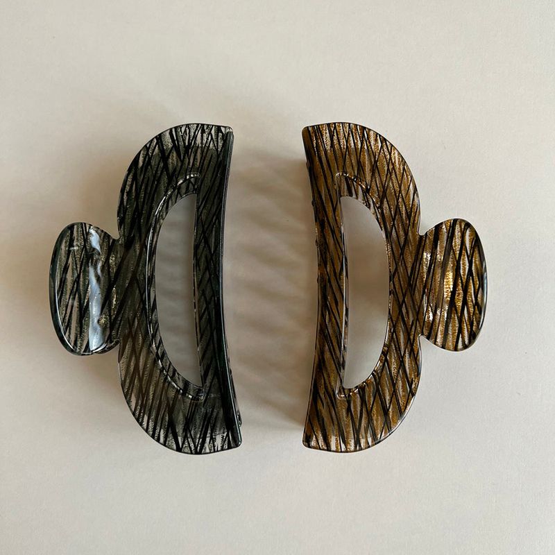 Scratch hair-clip (2color)