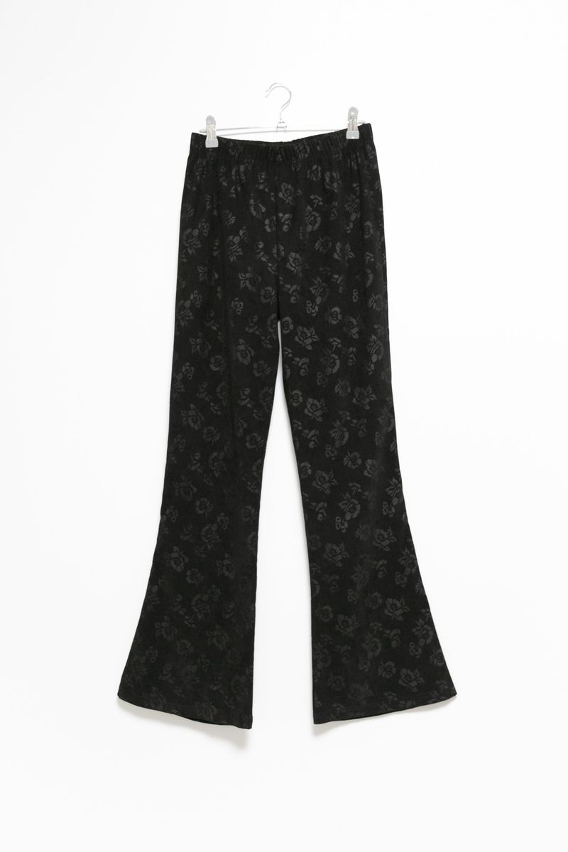rose slim boot-cut banding pants(2colors)