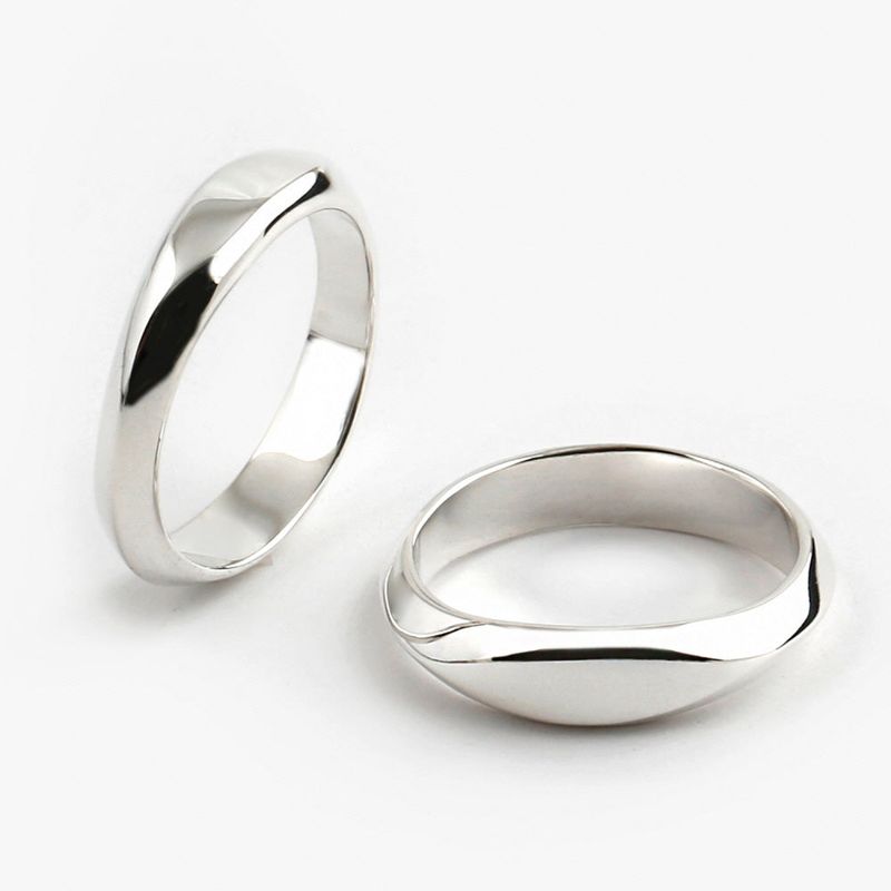 SVR-S615 Sliver 925 Friendship Couple Silver Ring
