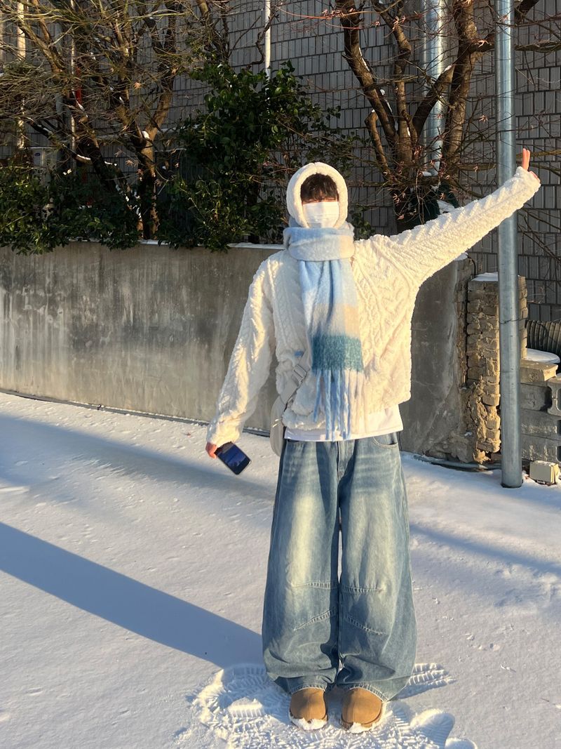 Fleece Cable Knit Hoodie (3 Colors)