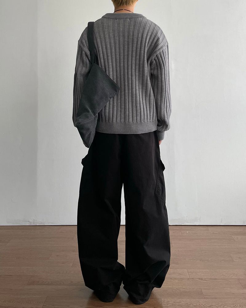 Frame V-neck Crop Knit
