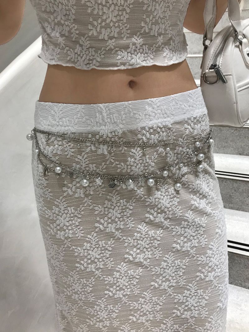 Ocean Pearl Mermaid Draped Waist Chain BELT