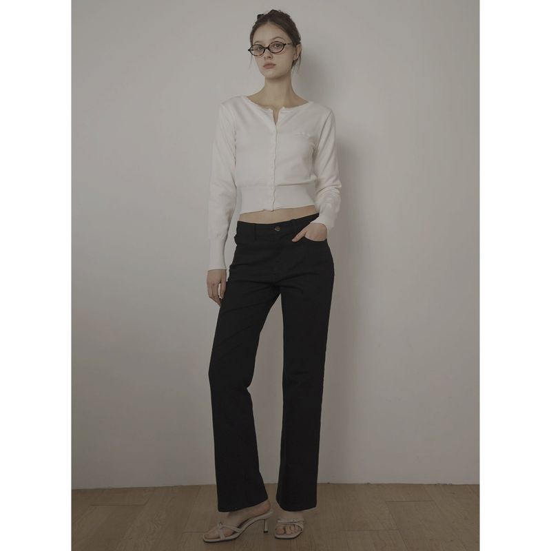 BLACK BOOTCUT JEAN