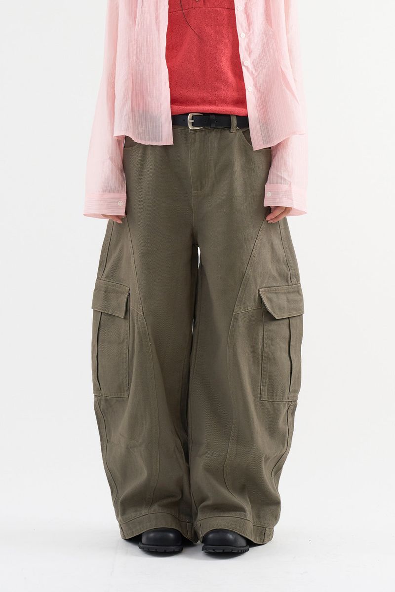 Balloon detail cargo pants