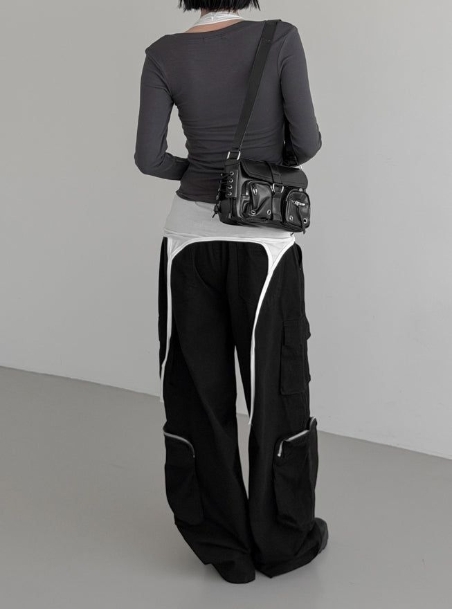 Enle Corset Pocket Shoulder Bag