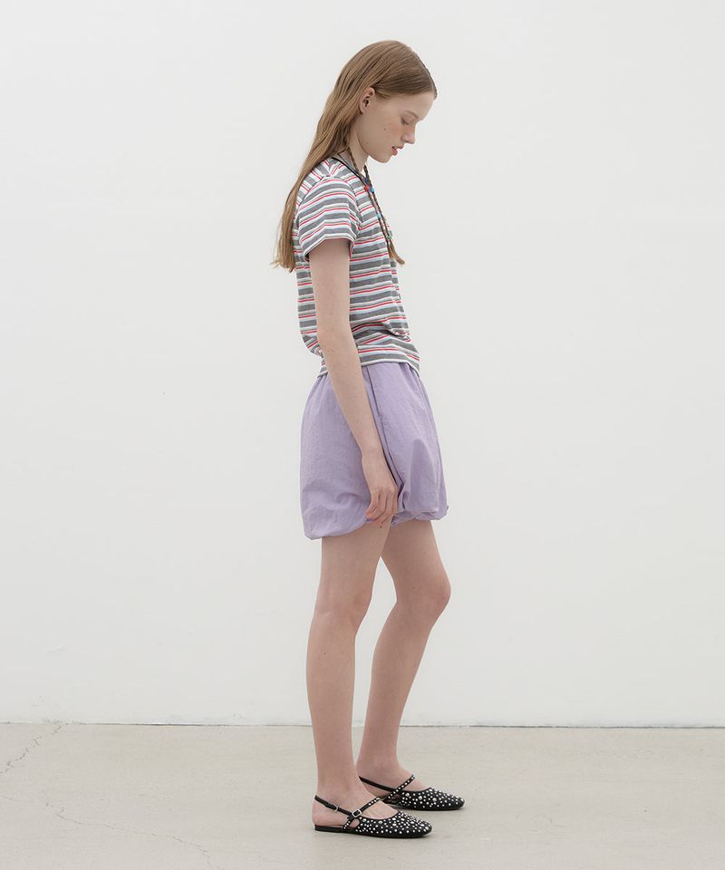Nylon Balloon Shorts - Light Purple