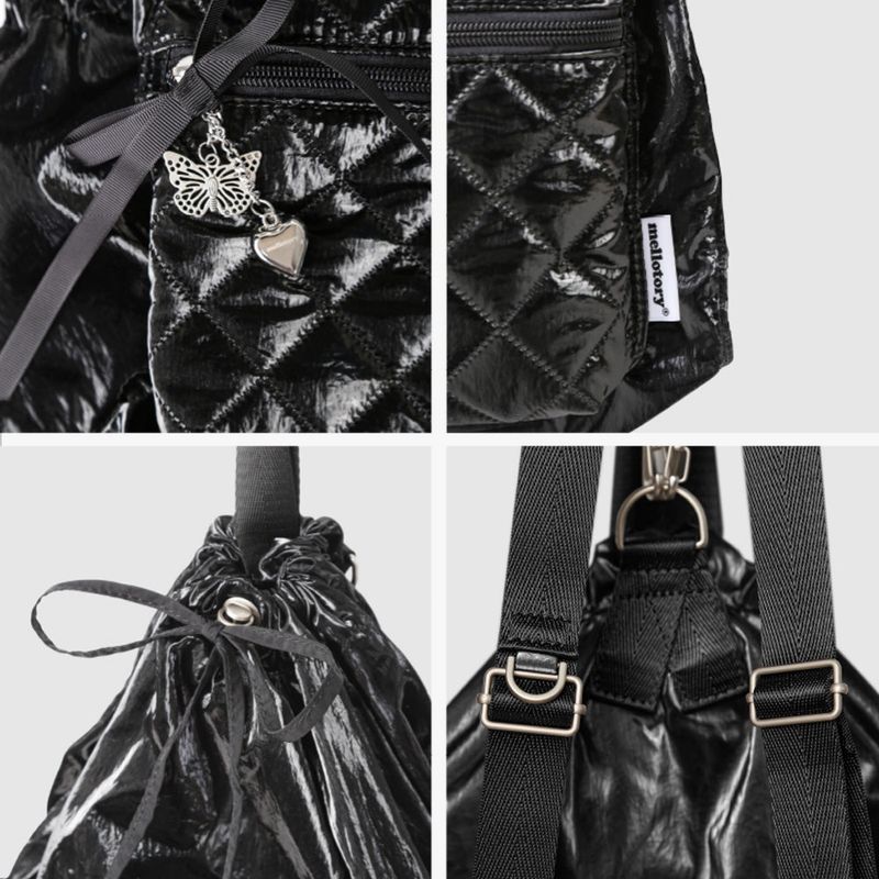 MELLO QUILTING BACK PACK (BLACK)