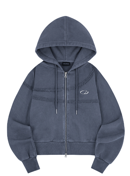 Pigment-Cut-Off-Hooded-Zip-Up - 6COLOR