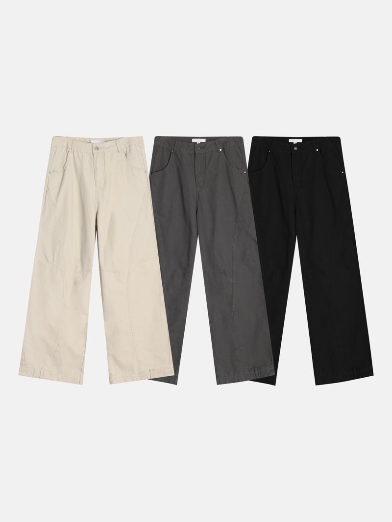 Cut line reverse pants