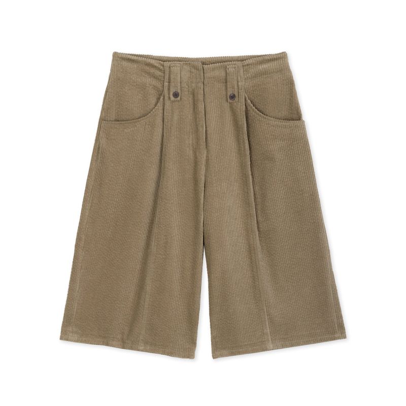 BROWN CORDUROY BERMUDA PANTS