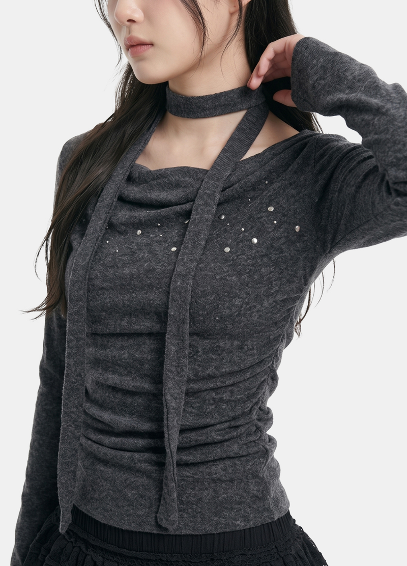 Sena Draped Scarf Top
