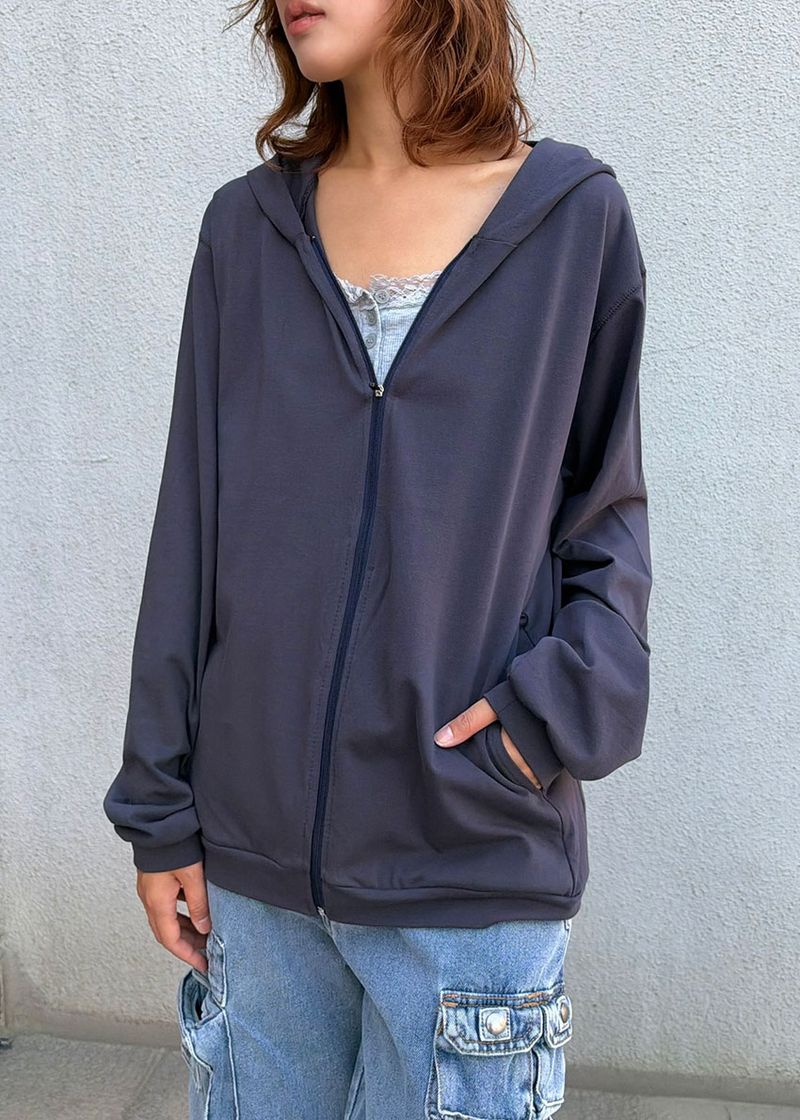 SLEEK HOOD ZIP-UP (3color)