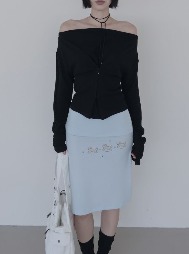 Pouch Midi Skirt