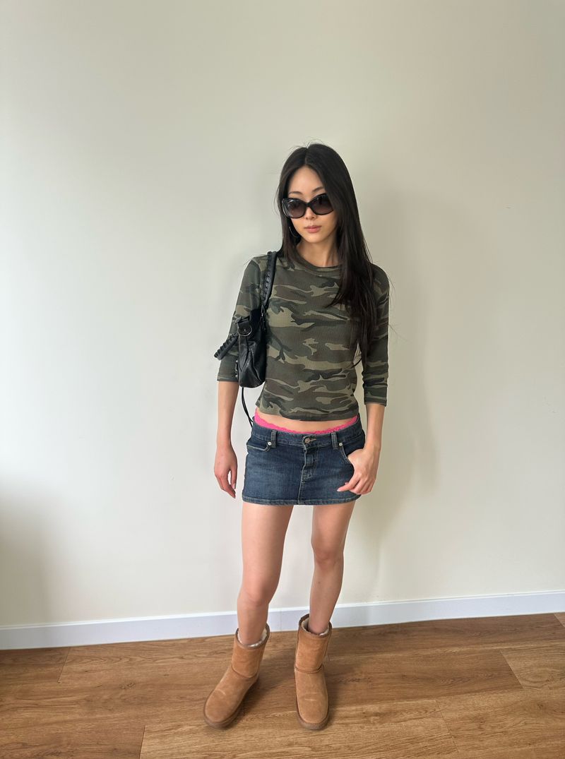 waffle slim tee