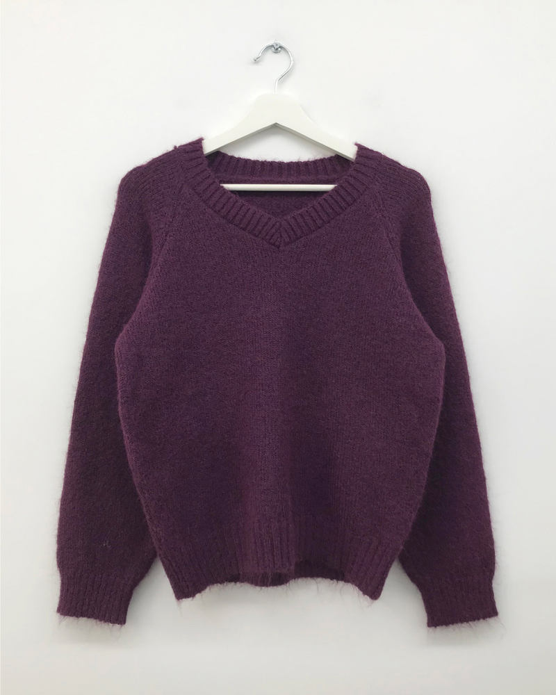 Cozys V-neck knit (5color)