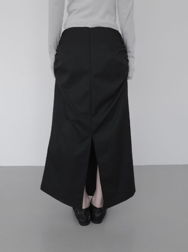 Yubeu Shirring Long Skirt