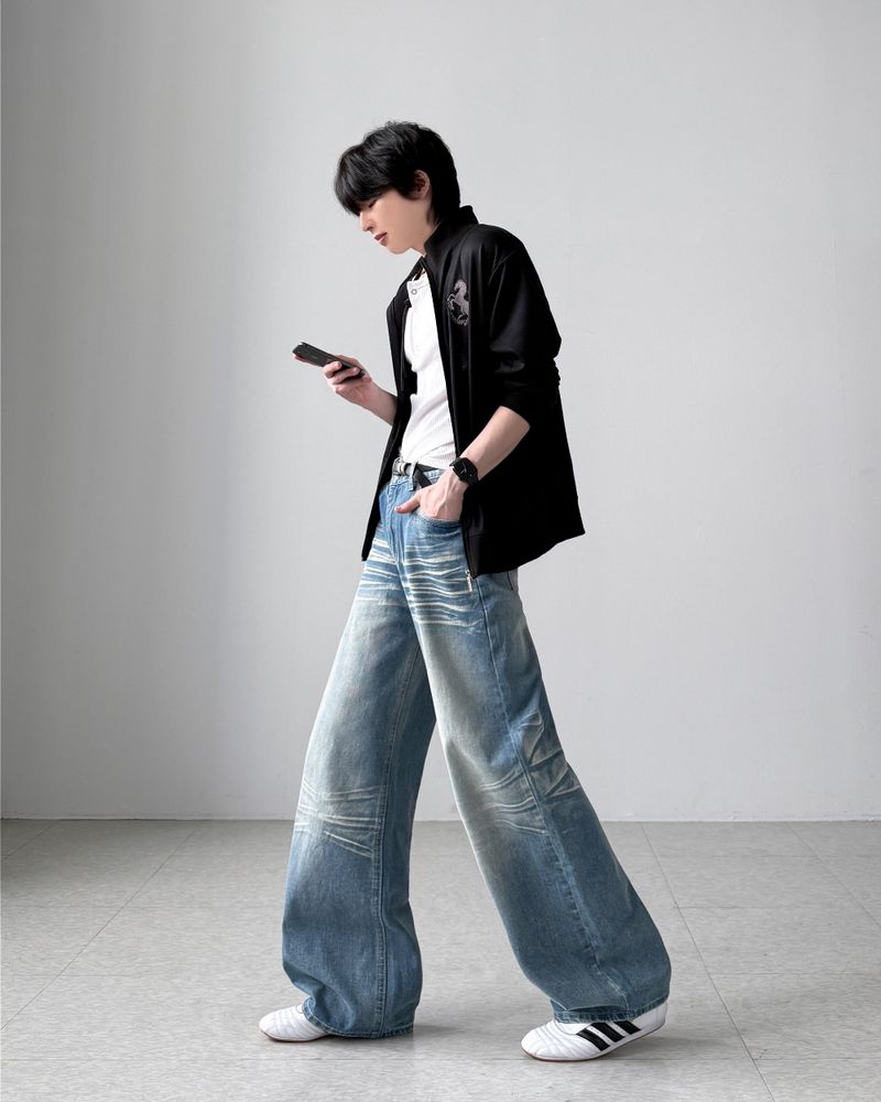Filine Washing Wide Denim