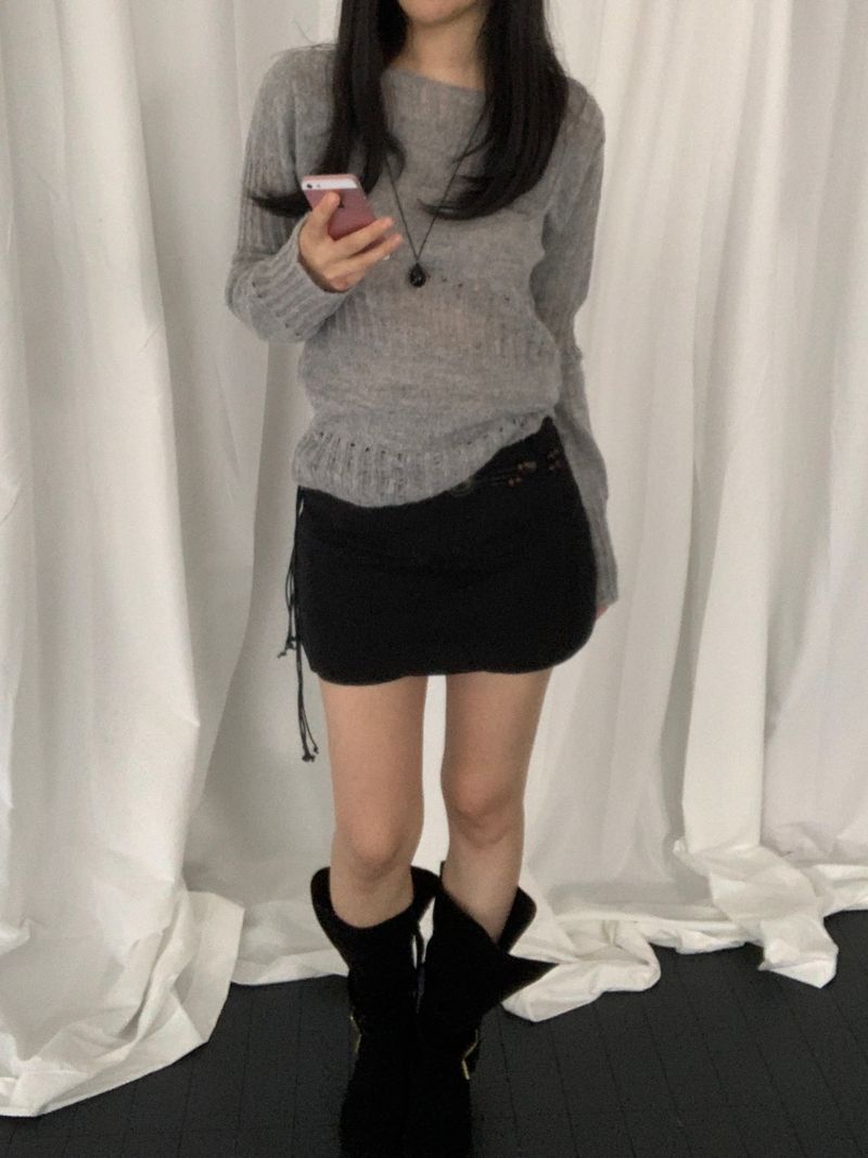 オヴィッド パンチング ニット