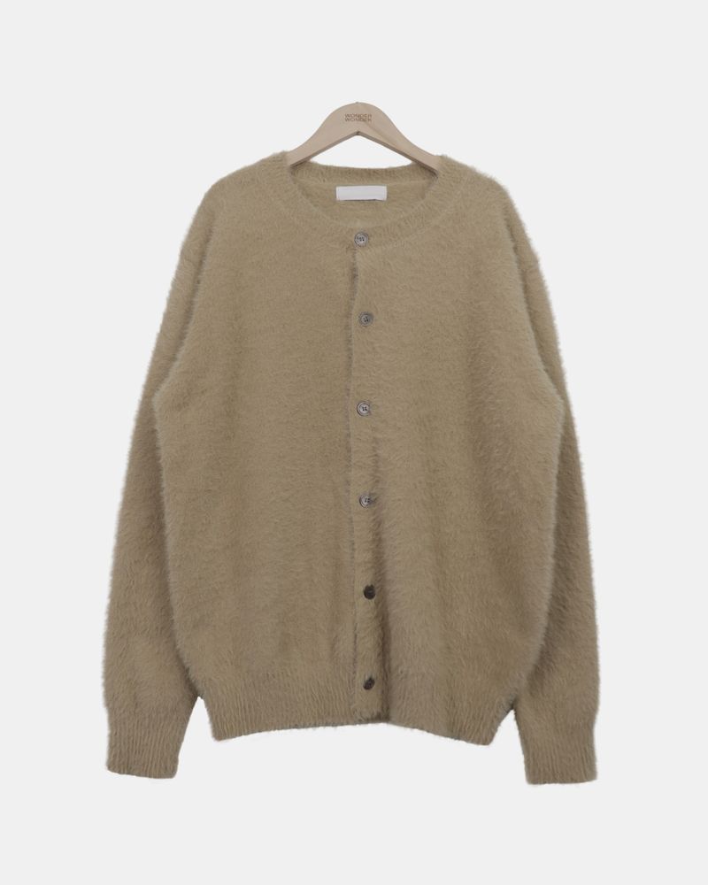 Muno Angora Round-Neck Cardigan