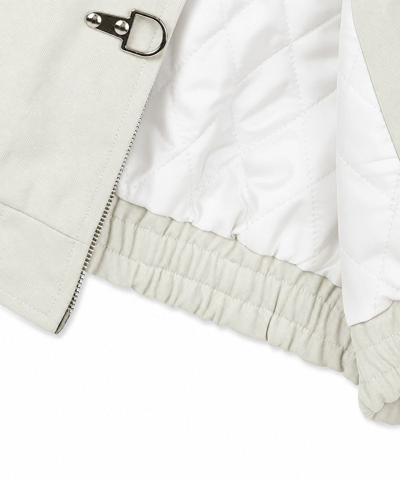 Fireman Buckle Crop Jacket - Ivory